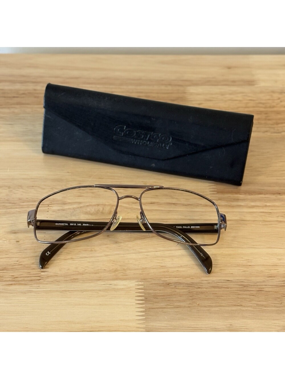 Kirkland Signature KS 145 Twin Falls FRAME Gunmetal 59-15-140 - Picture 7 of 7